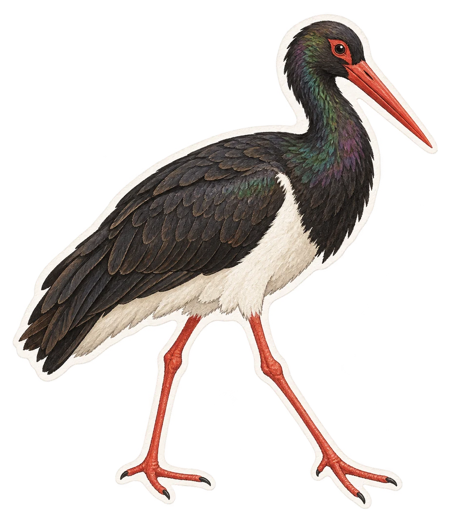 Cigogne noire