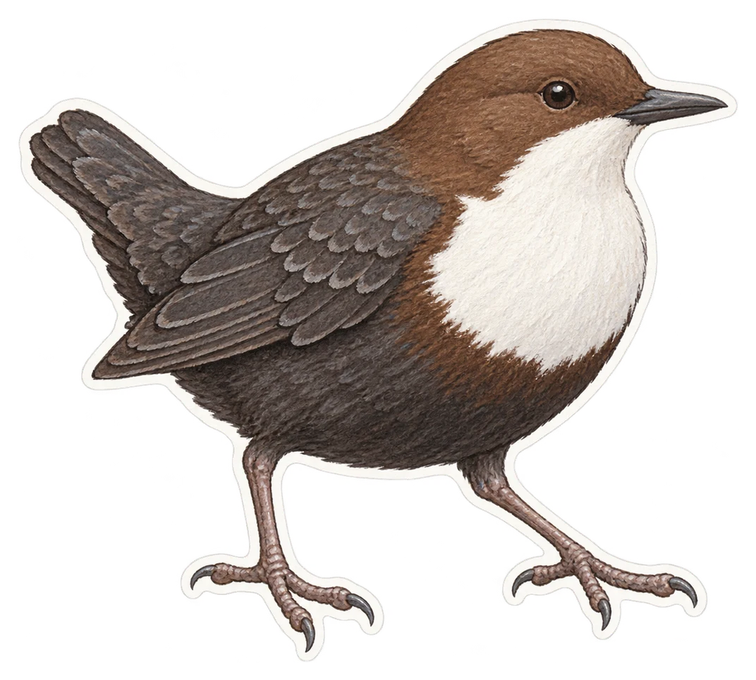 Le cincle plongeur (Cinclus cinclus)