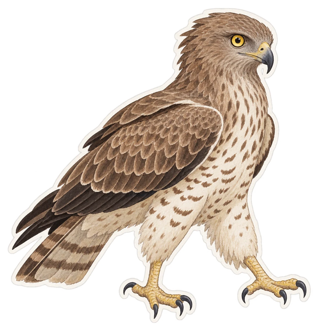 Le circaète brun (Circaetus cinereus)