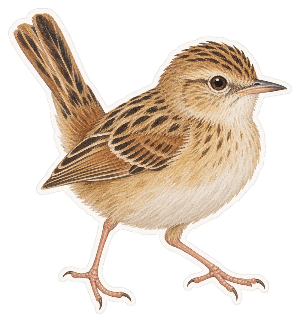 La cisticole des joncs (Cisticola juncidis)
