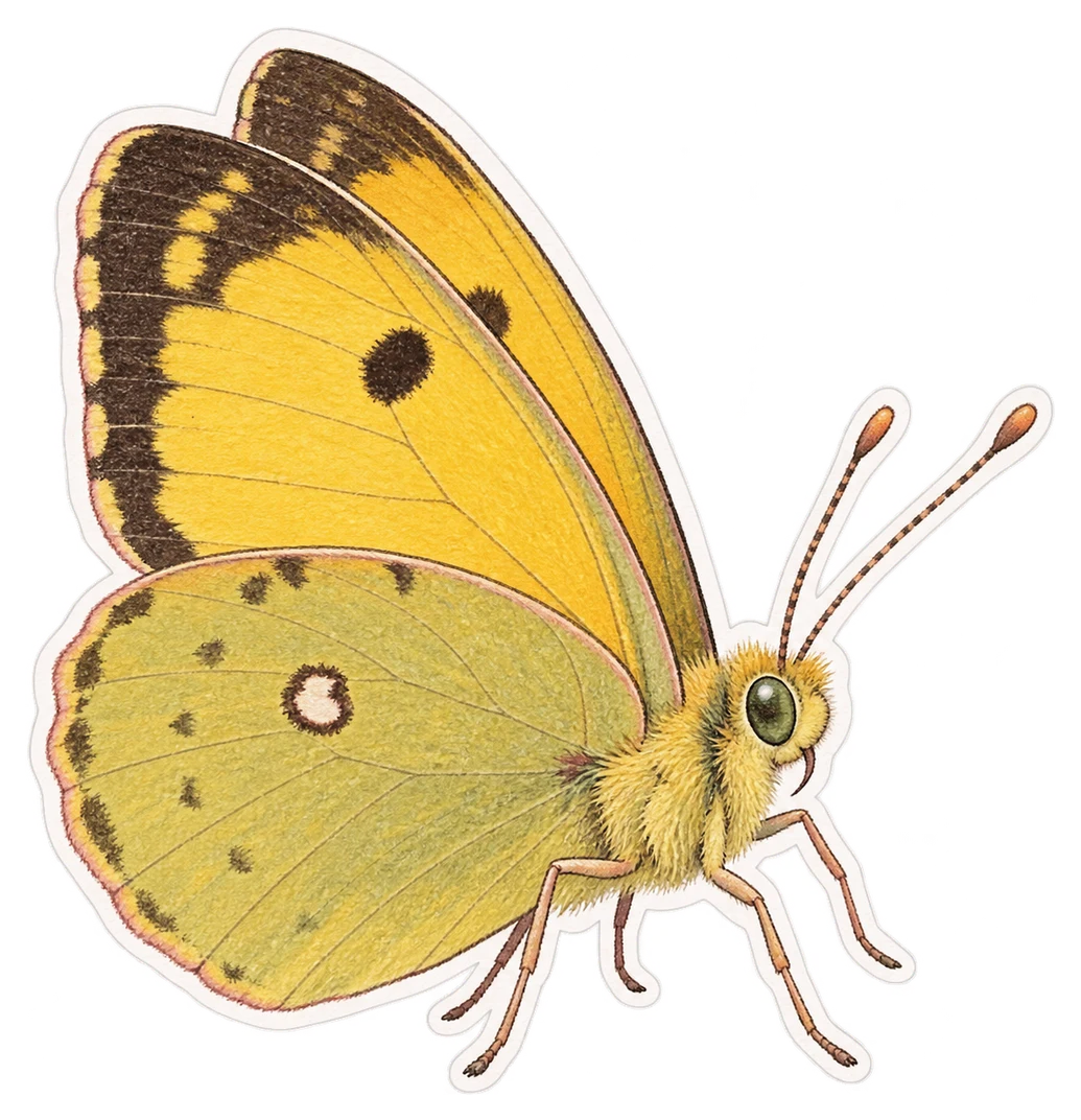 Le citrin (Colias erate)