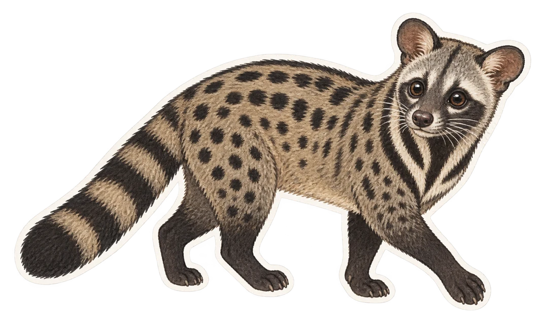 La civette indienne (Viverricula indica)