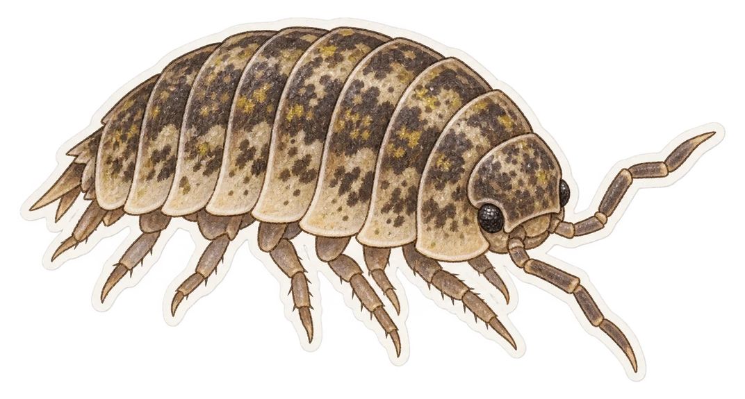 Le cloporte des mousses (Philoscia muscorum)