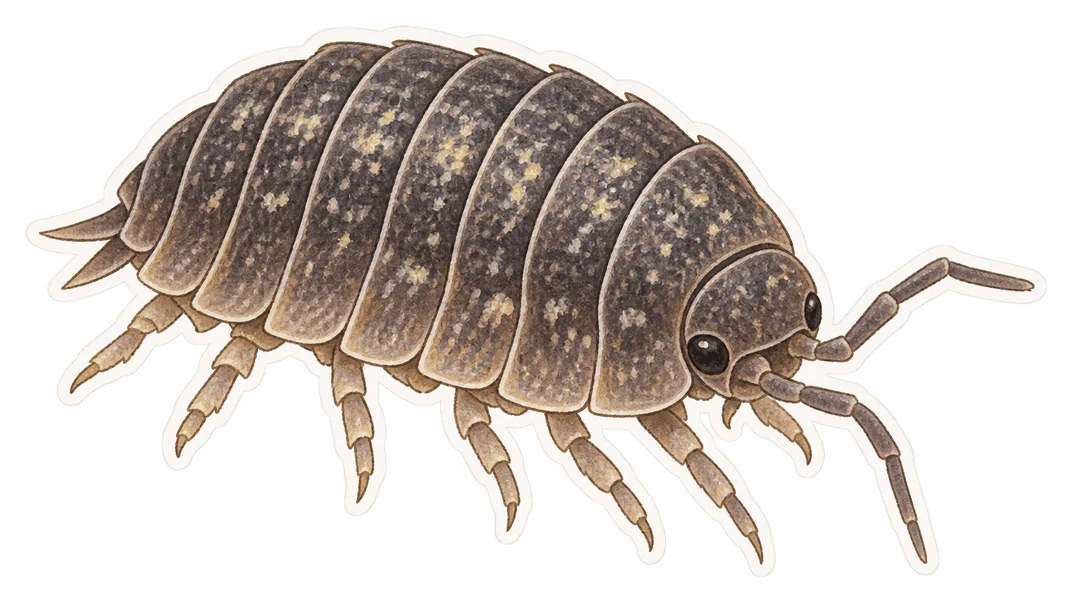 Le cloporte rugueux (Porcellio scaber)