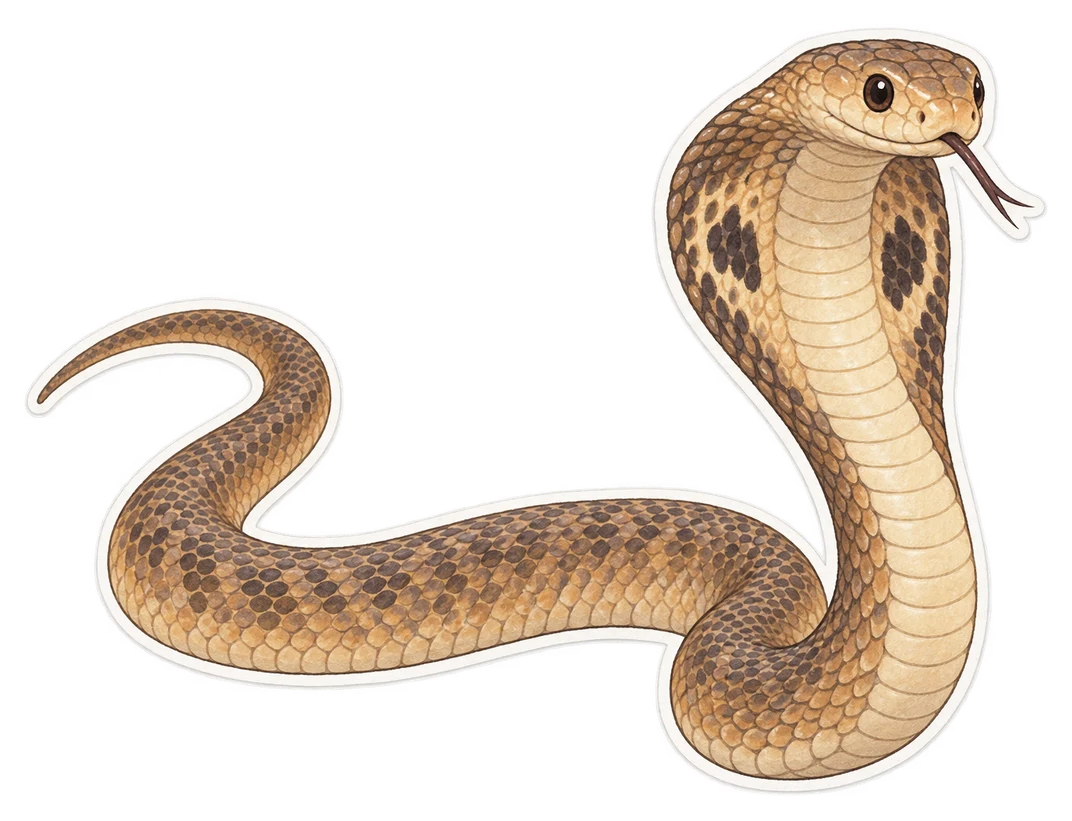 Le cobra du Cap (Naja nivea)