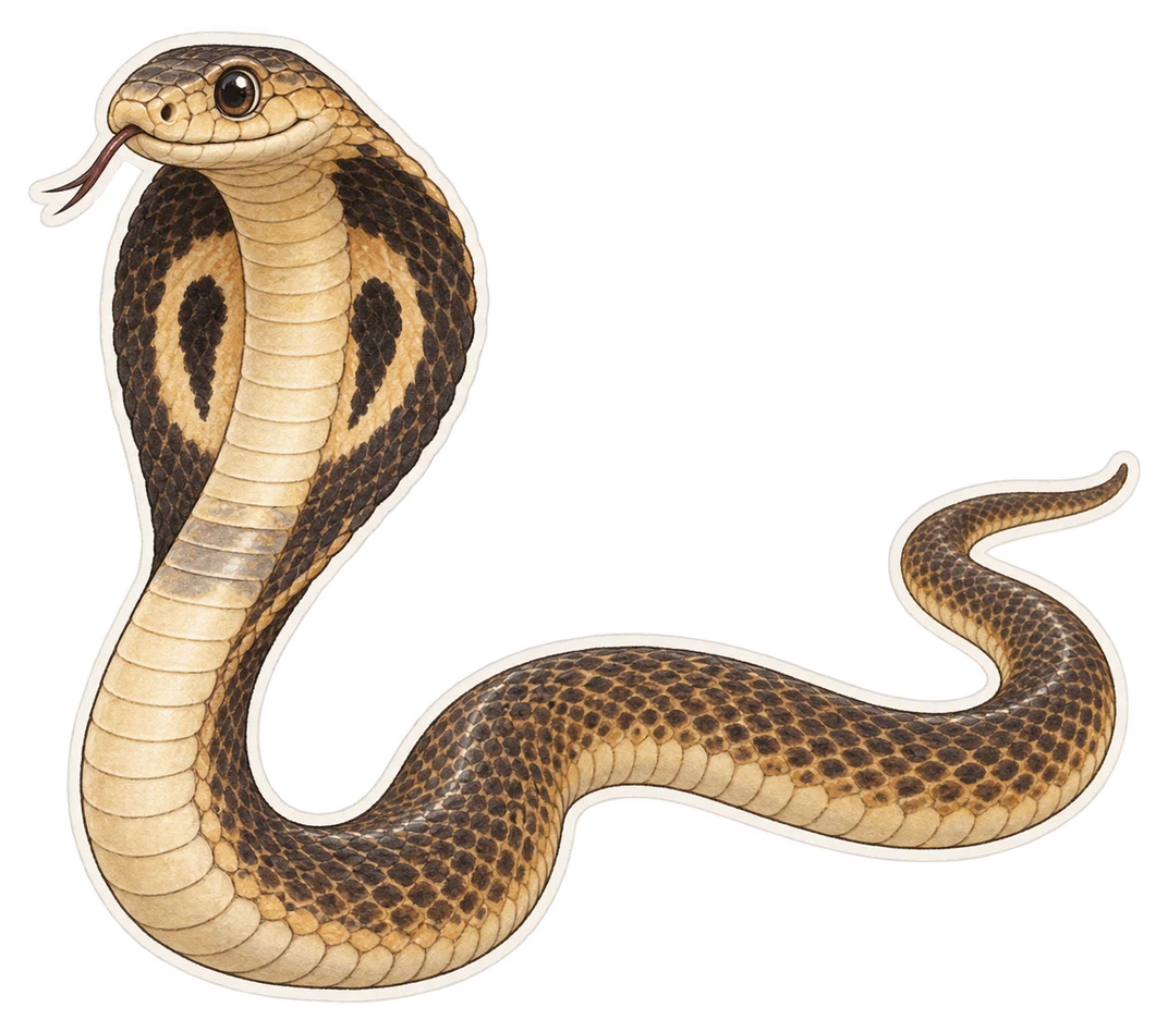 Le cobra égyptien (Naja haje)