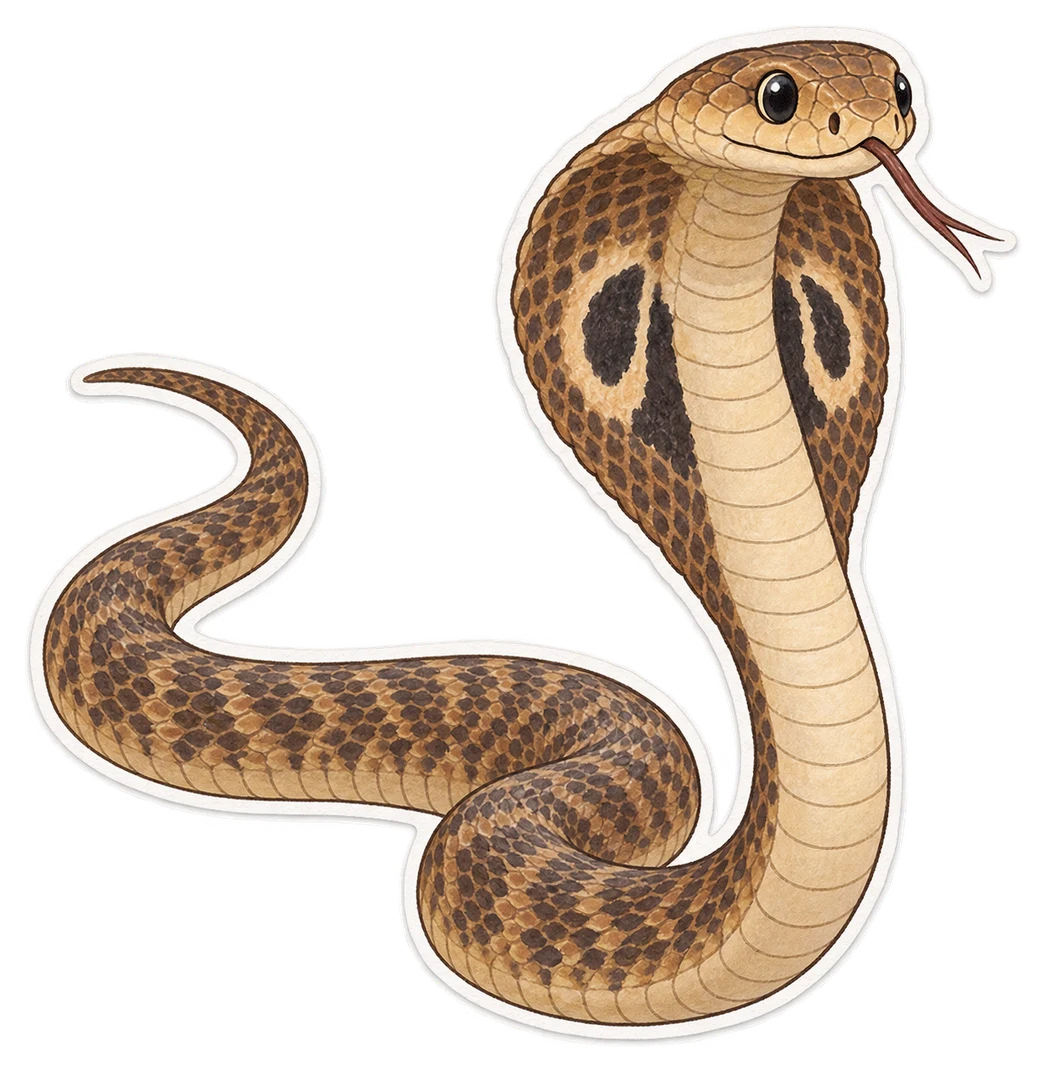 Le cobra indien (Naja naja)