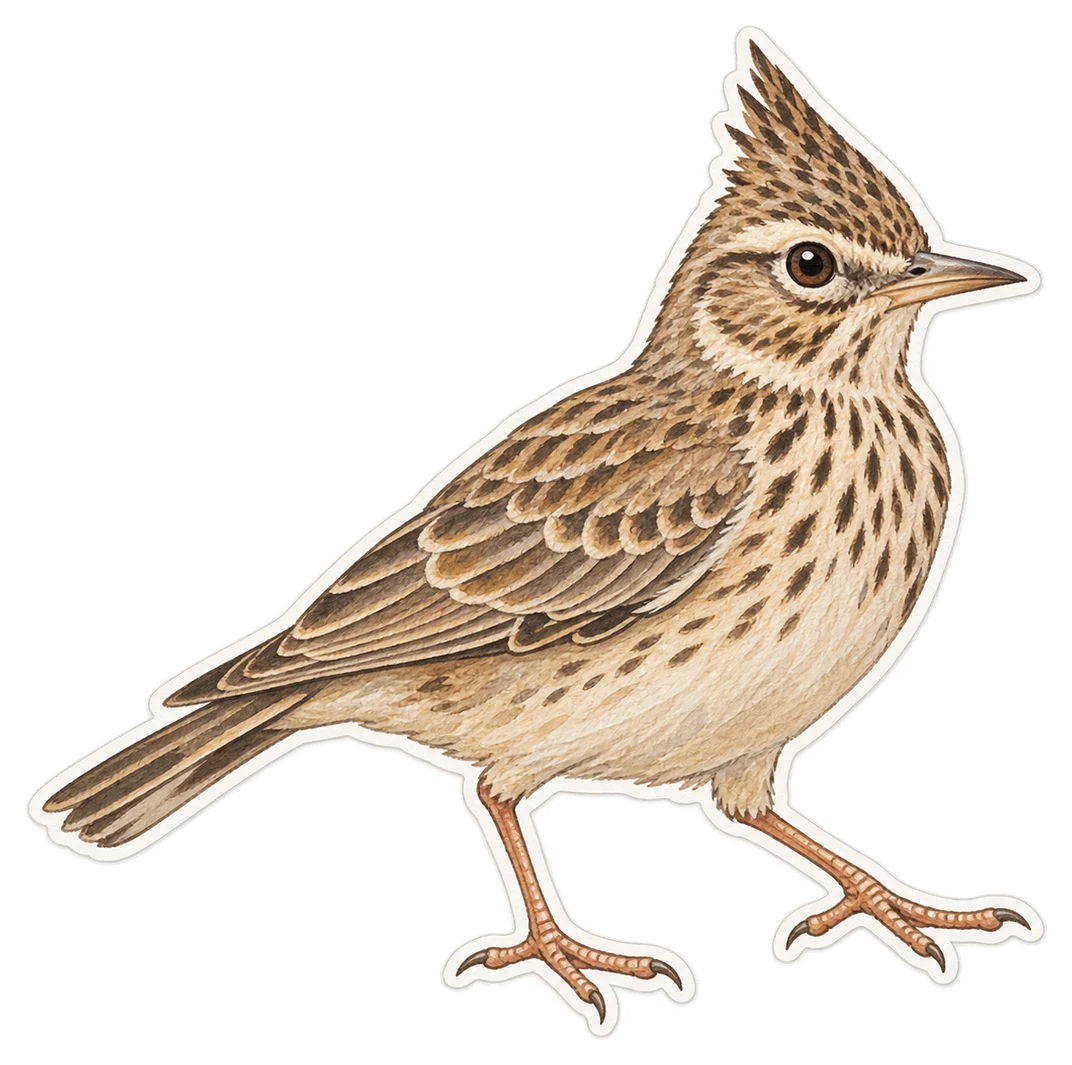 Le cochevis huppé (Galerida cristata)