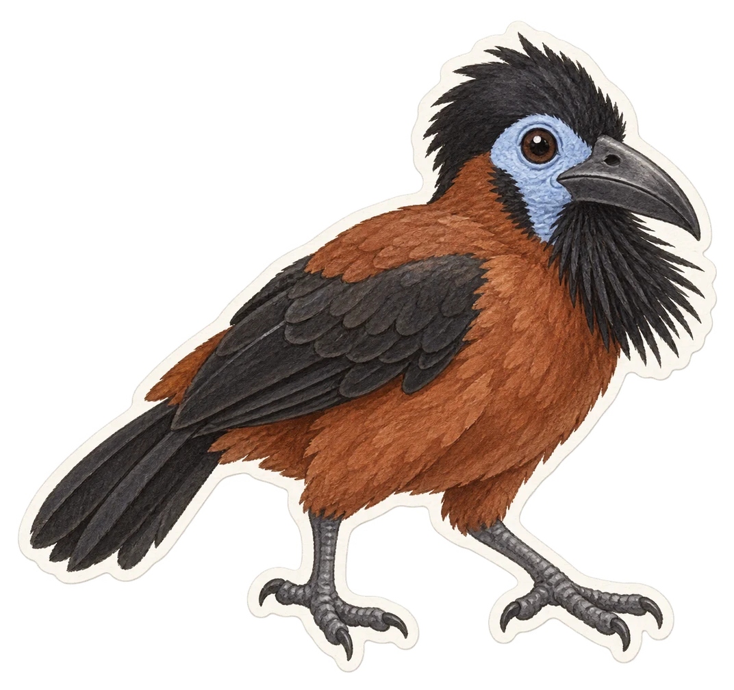Le cochoa de Bornéo (Chlamydochaera jefferyi)