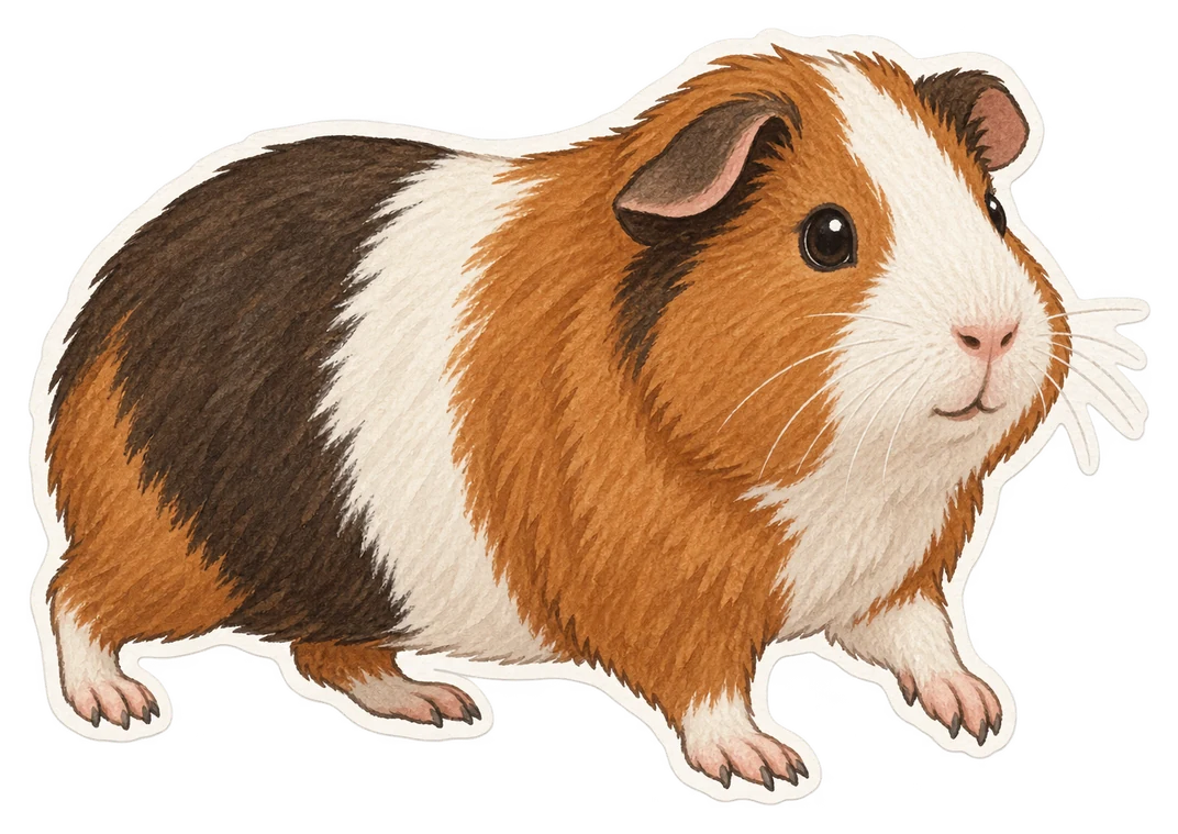 Le cochon d'Inde (Cavia porcellus)