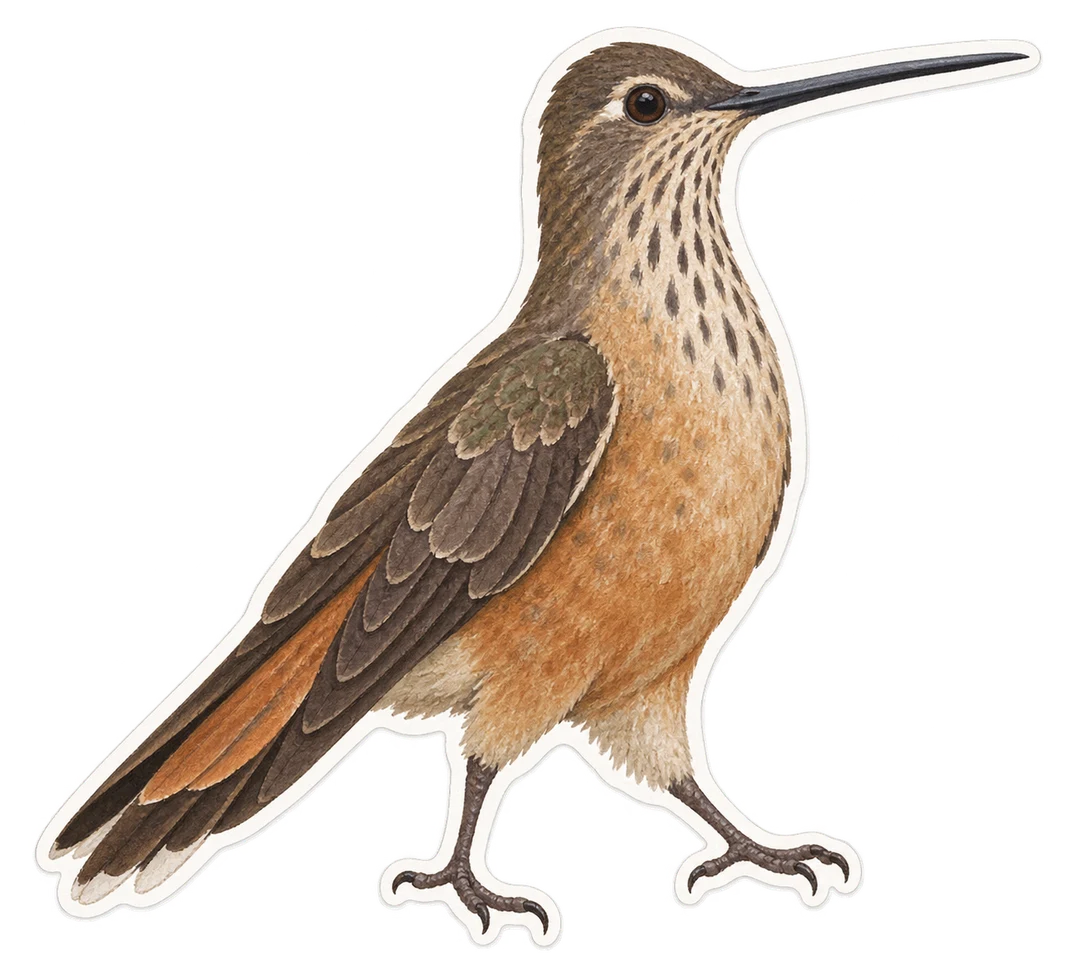 Le colibri géant (Patagona gigas)