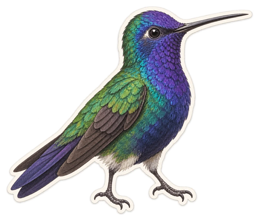 Le colibri d’Anaïs (Colibri coruscans)