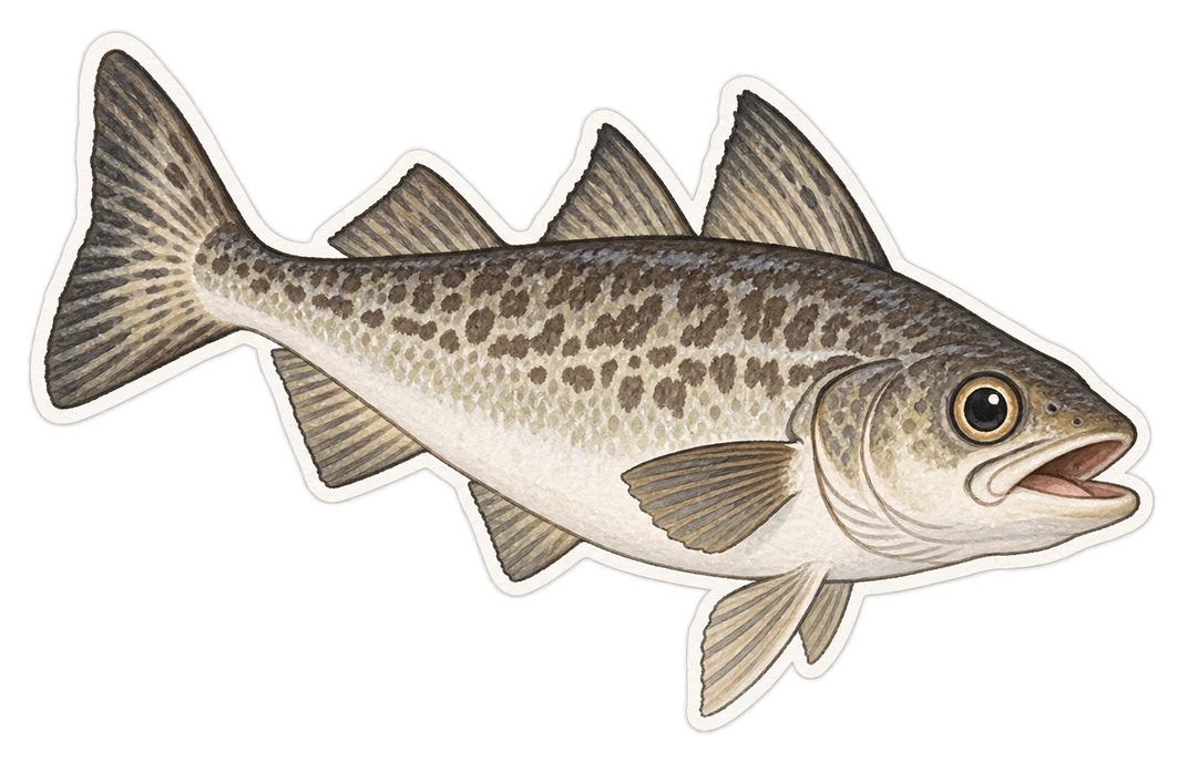 Le colin d’Alaska (Gadus chalcogrammus)