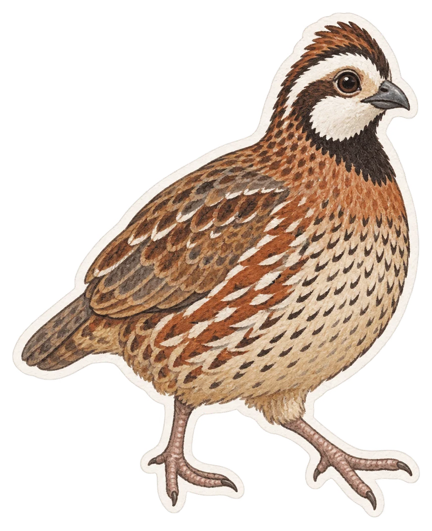 Le colin de Virginie (Colinus virginianus)