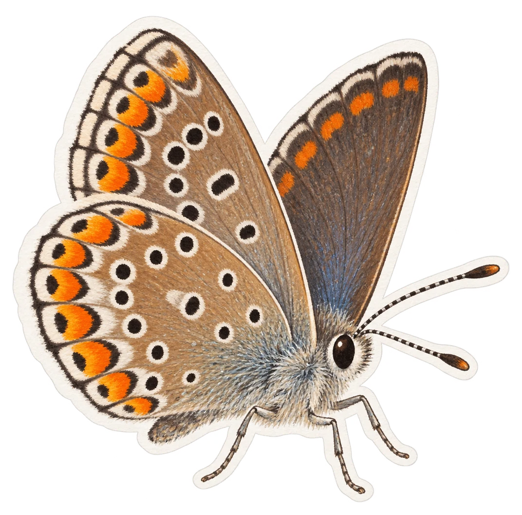 Le collier de corail (Aricia agestis)