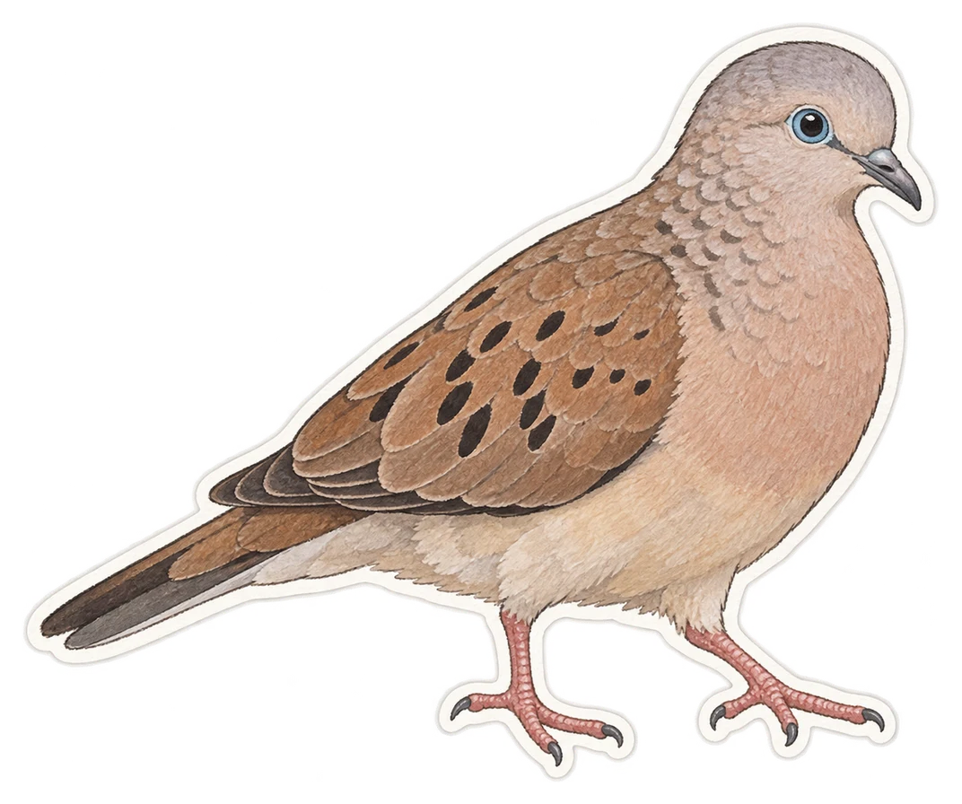 La colombe aux yeux bleus (Columbina cyanopis)