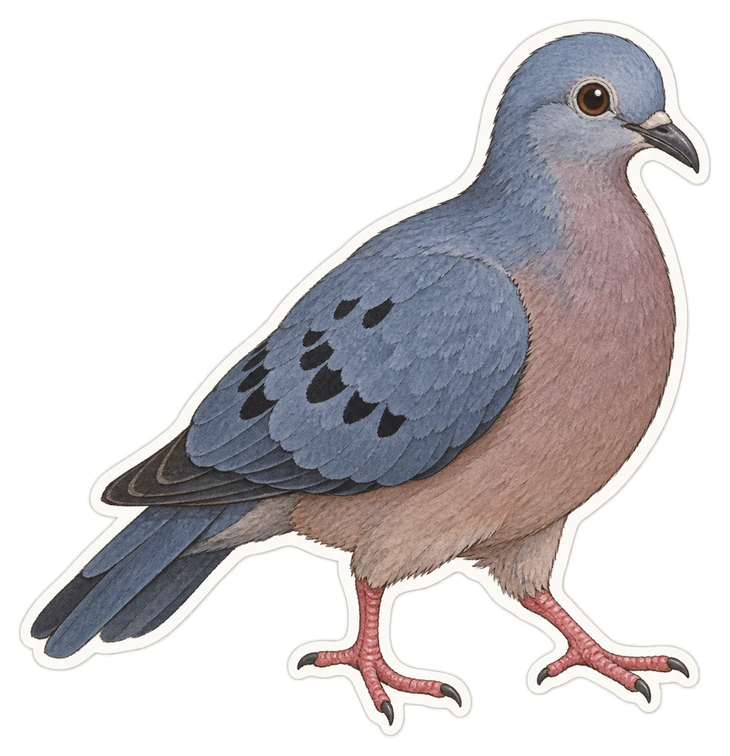 La colombe bleutée (Claravis pretiosa)