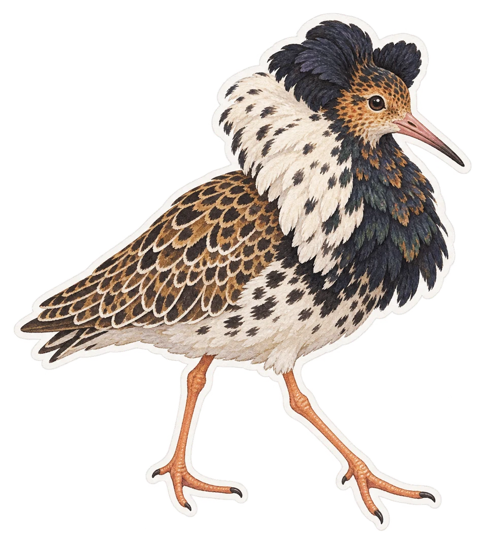 Le combattant varié (Calidris pugnax)