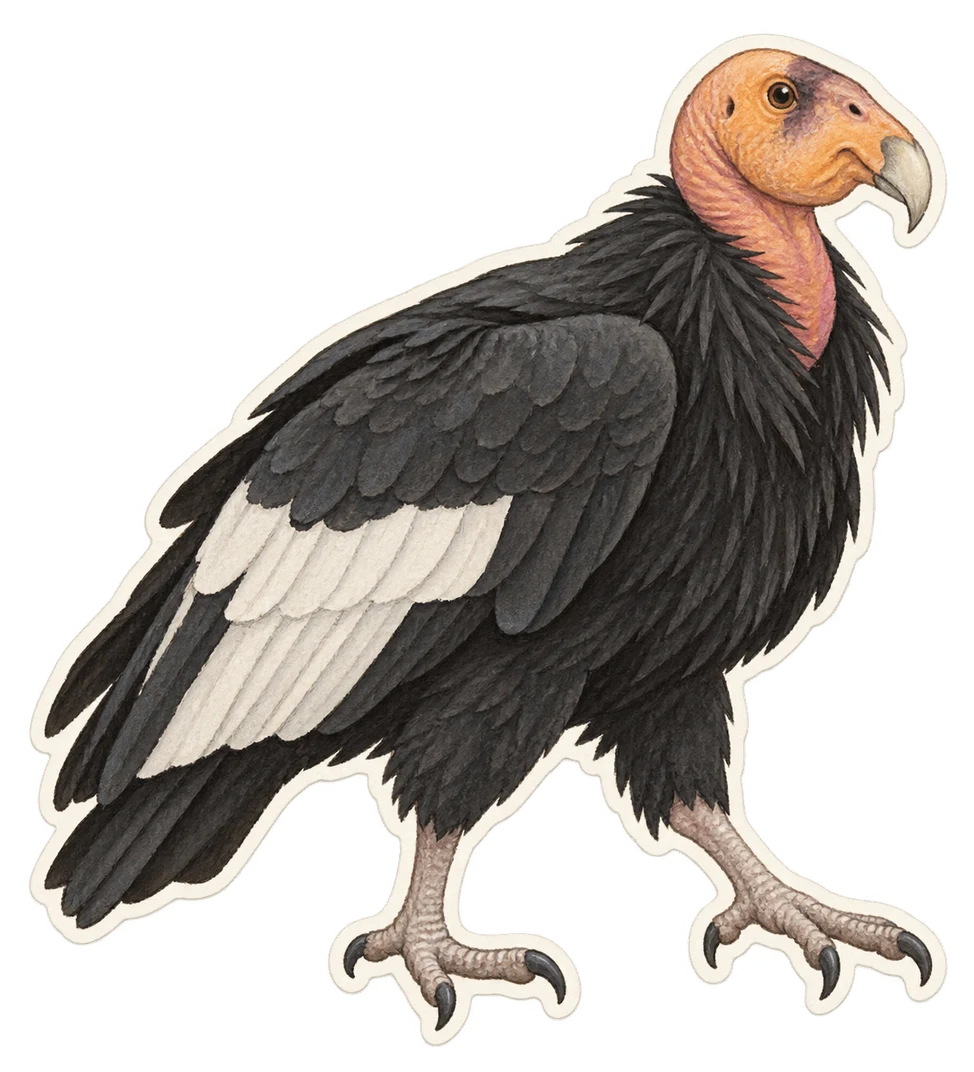 Le condor de Californie (Gymnogyps californianus)