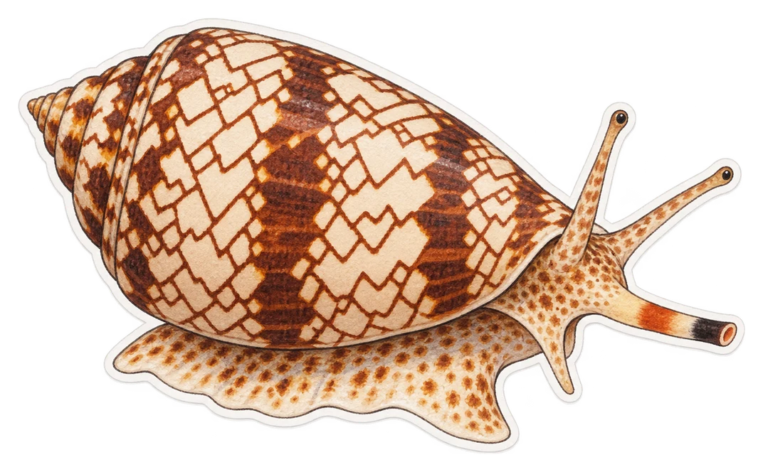 Le cône géographe (Conus geographus)