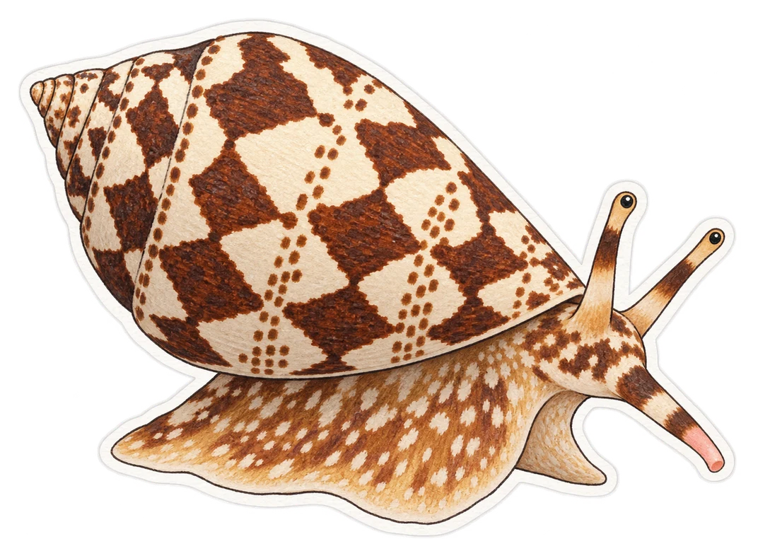 Le cône magicien (Conus magus)