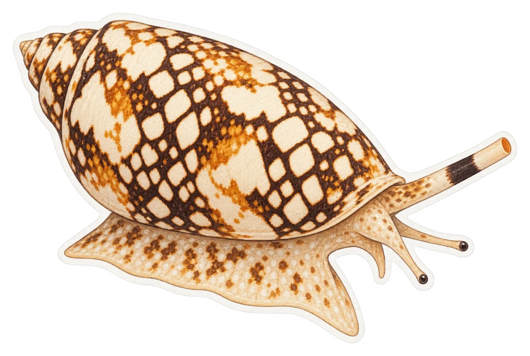 Le cône marbré (Conus marmoreus)