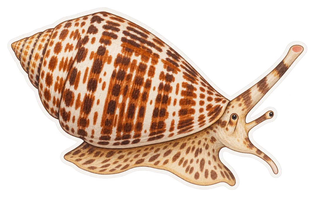 Le cône strié (Conus striatus)