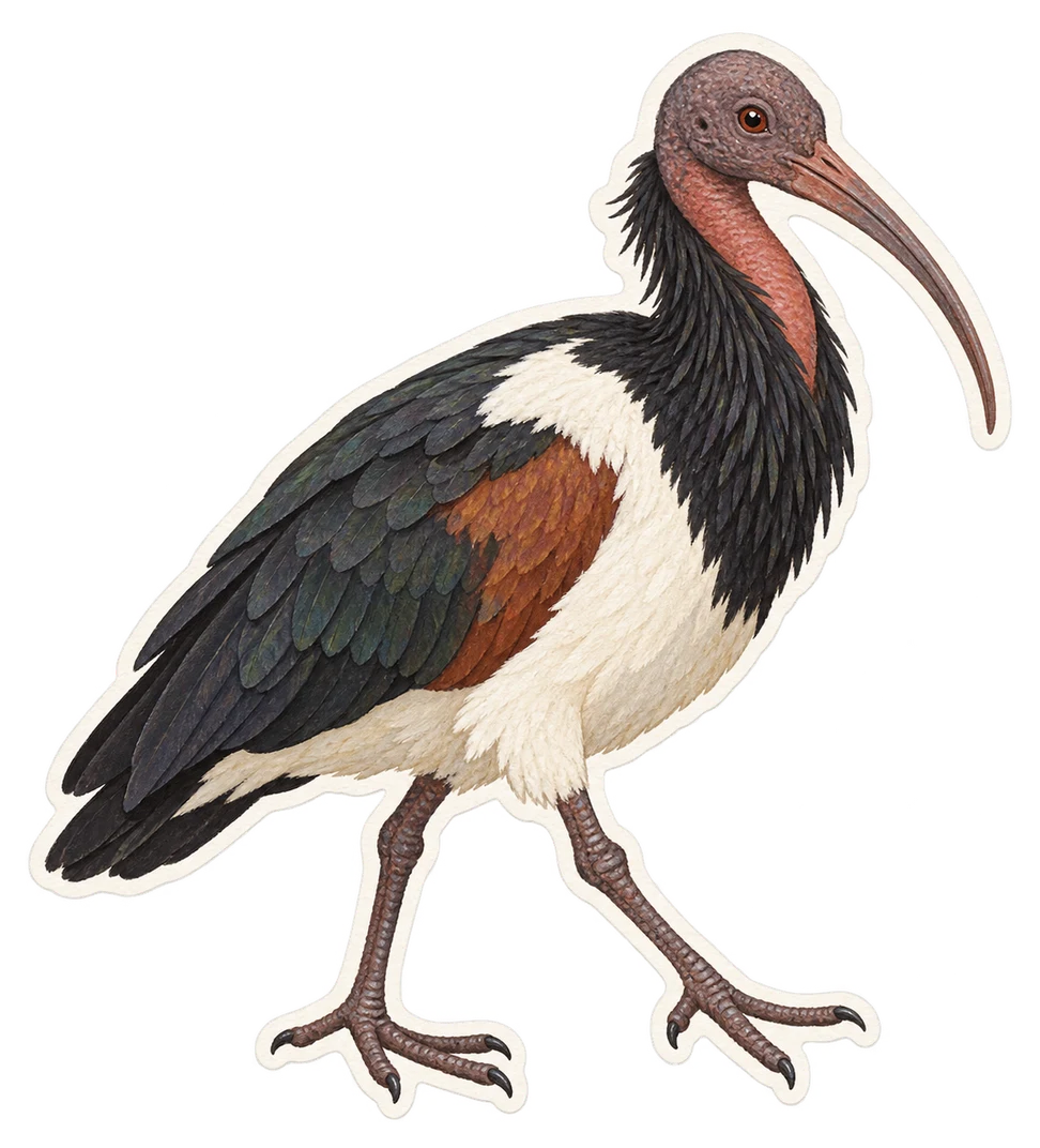 La coracine chauve (Perissocephalus tricolor)