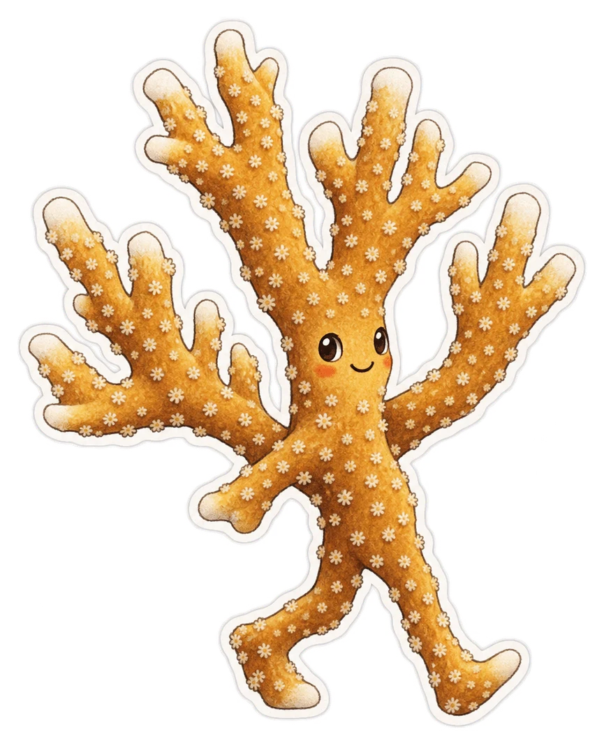 Le corail de feu (Millepora alcicornis)