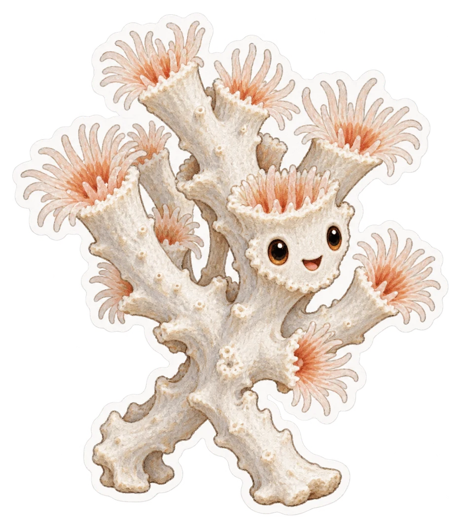 Le corail de Lophelia (Desmophyllum pertusum)