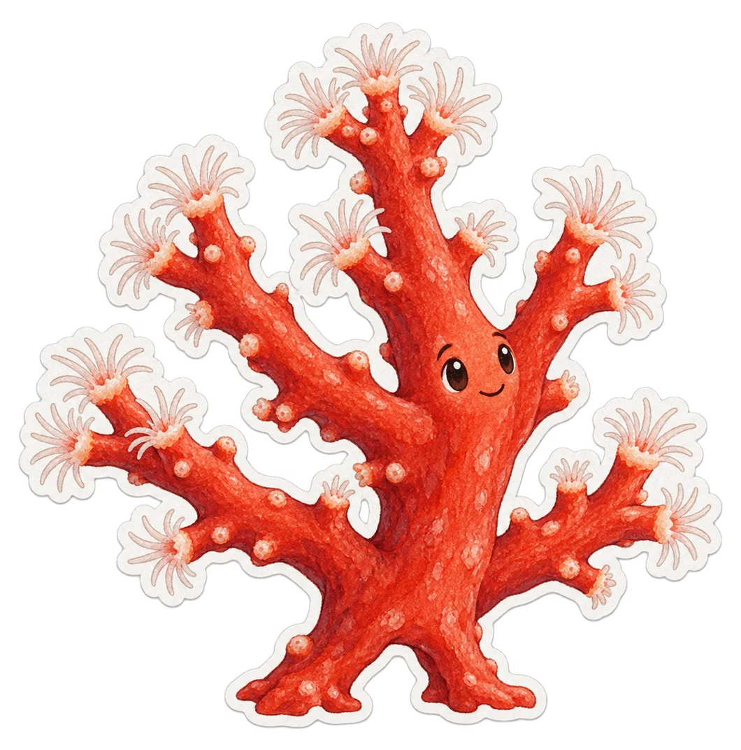Le corail rouge (Corallium rubrum)