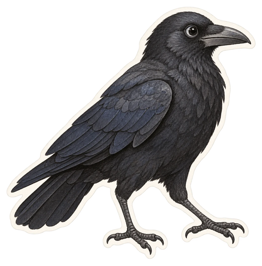 Le corbeau d'Australie (Corvus coronoides)