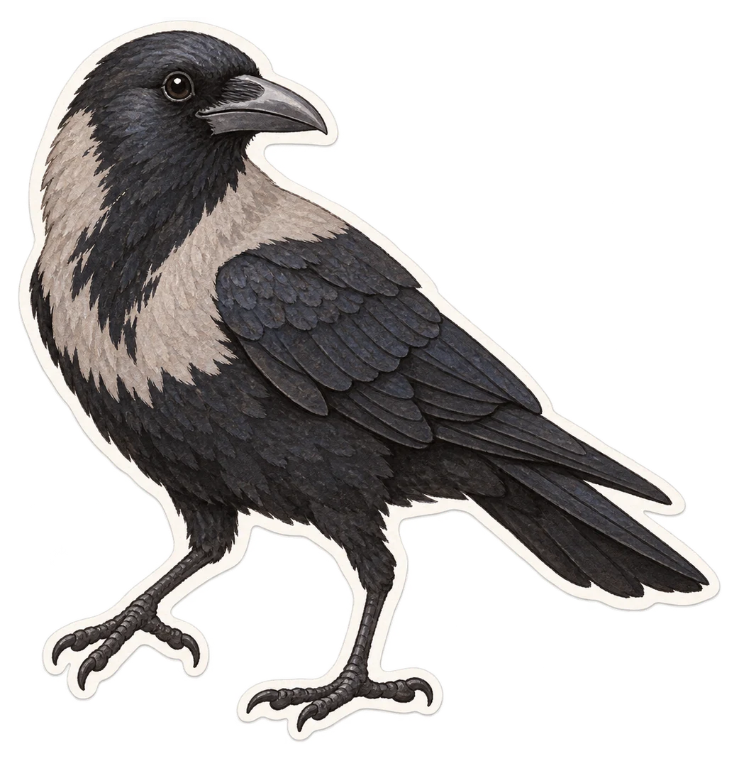 Le corbeau d'Édith (Corvus edithae)