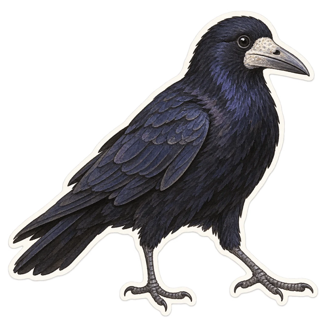 Le corbeau freux (Corvus frugilegus)