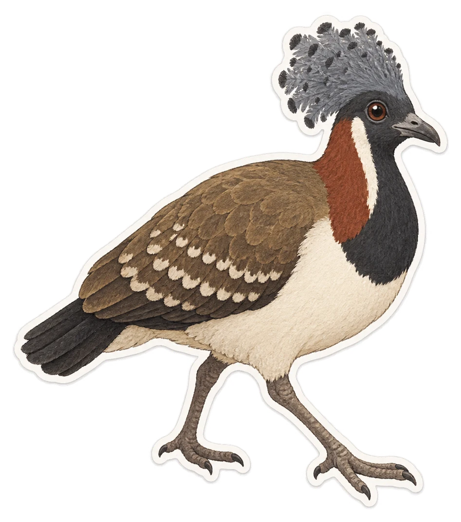 Le corbin de Stresemann (Zavattariornis stresemanni)