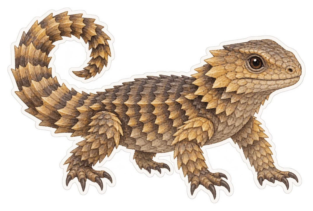 Le cordyle cataphracte (Ouroborus cataphractus)