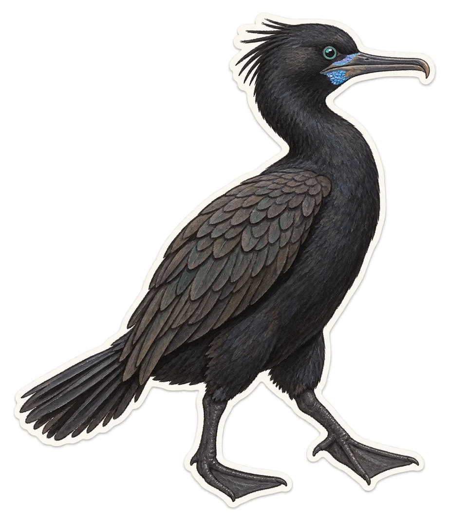 Le cormoran de Brandt (Urile penicillatus)