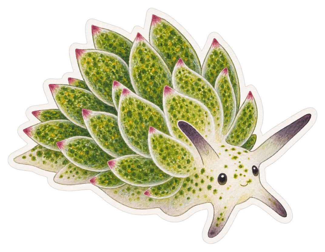 La costasiella kuroshimae (Costasiella kuroshimae)