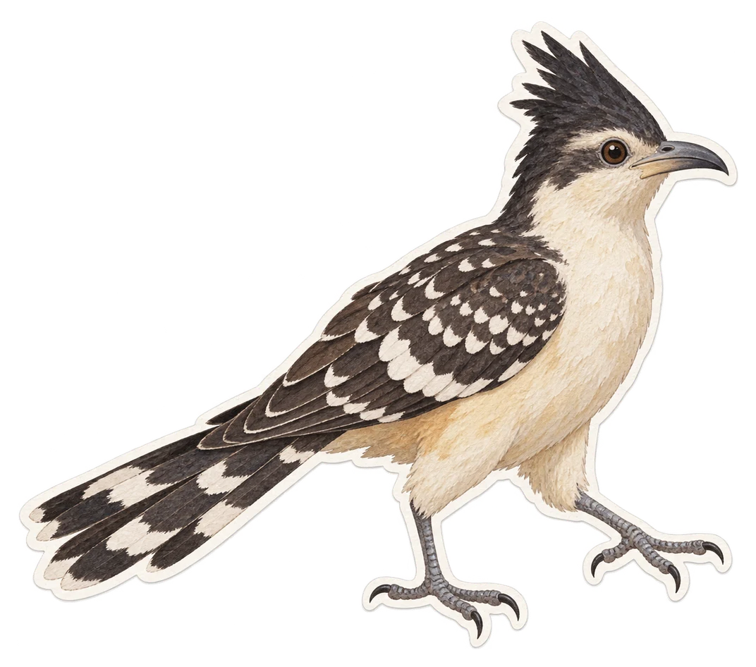 Le coucou geai (Clamator glandarius)