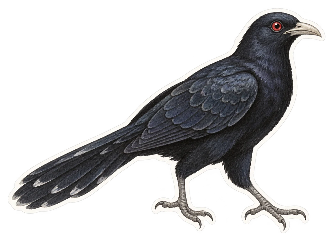 Le coucou koël (Eudynamys scolopaceus)