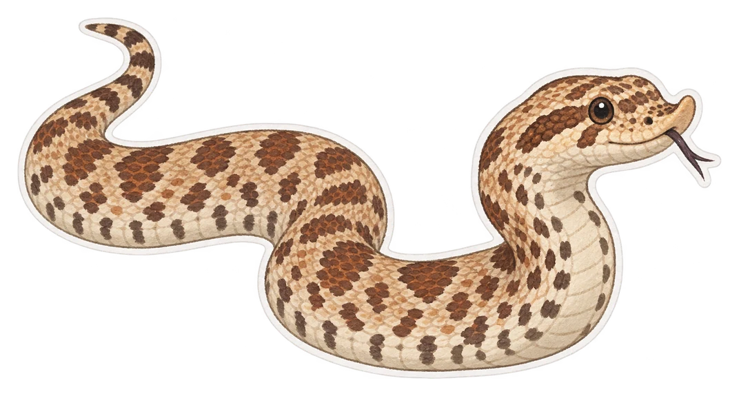 La couleuvre à nez retroussé (Heterodon nasicus)
