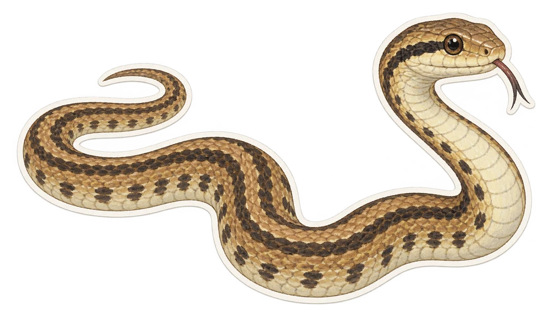 La couleuvre à queue rayée (Orthriophis taeniurus)