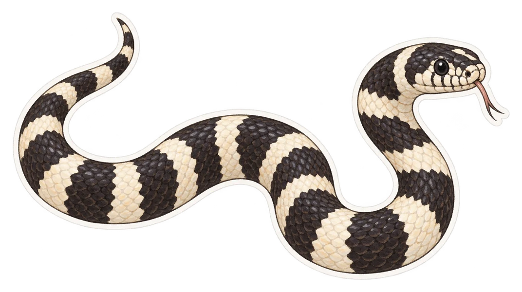 La couleuvre royale (Lampropeltis getula)