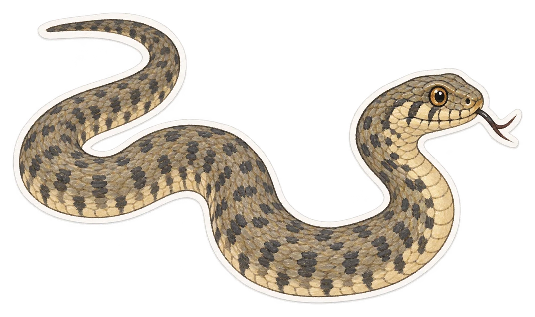 La couleuvre tessellée (Natrix tessellata)