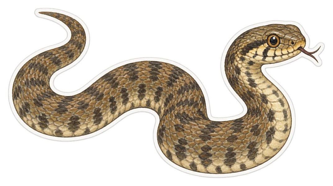 La couleuvre vipérine (Natrix maura)