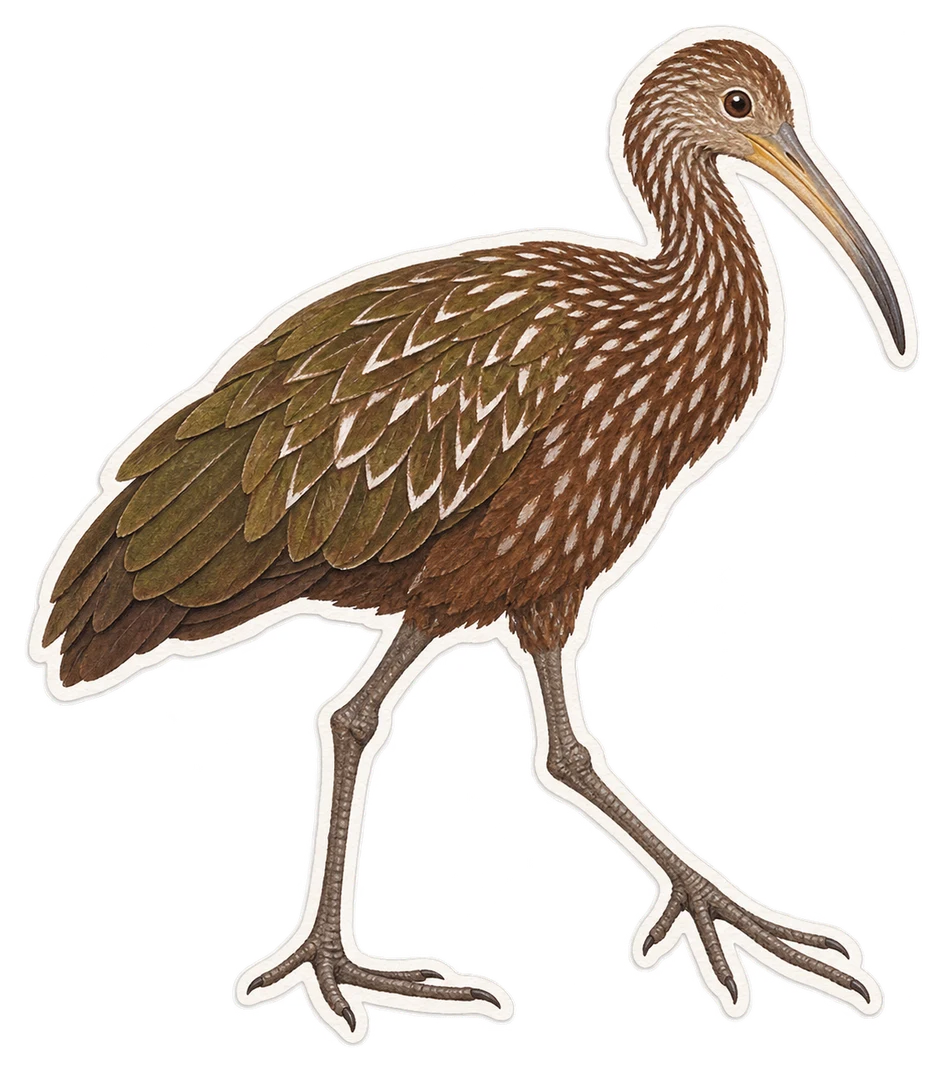 Le courlan brun (Aramus guarauna)
