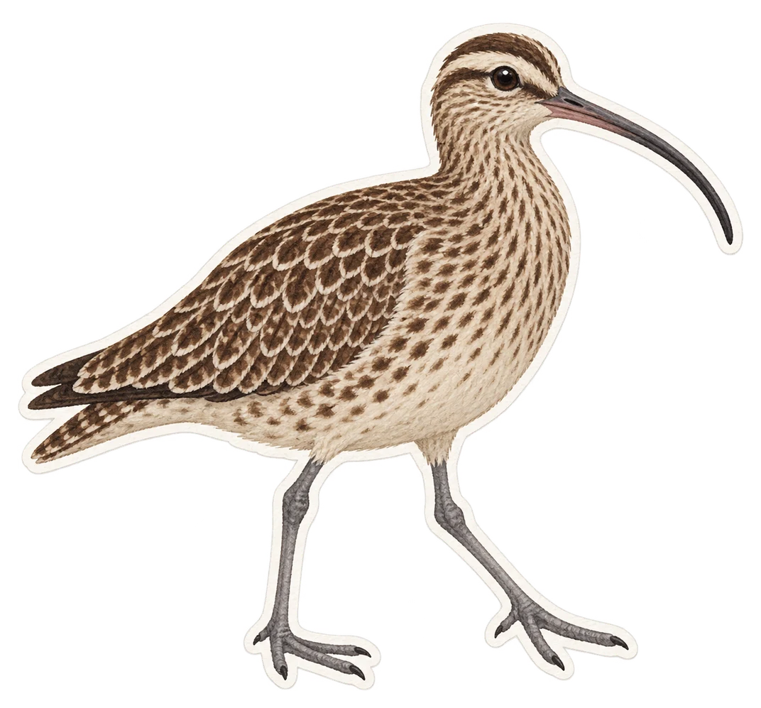 Le courlis corlieu (Numenius phaeopus)
