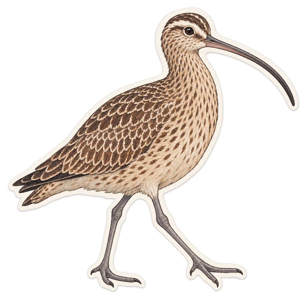 Le courlis d'Alaska (Numenius tahitiensis)