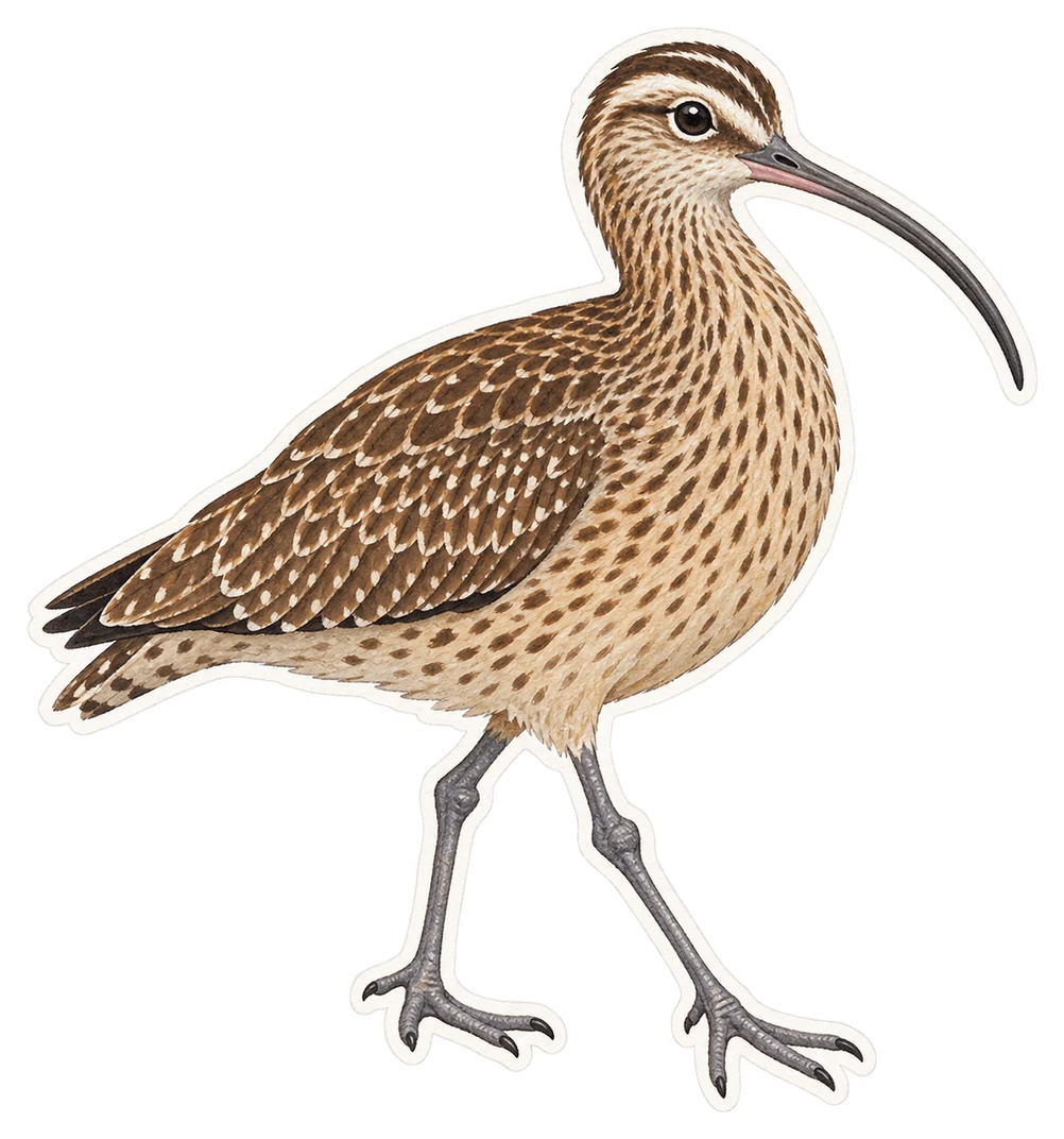 Le courlis hudsonien (Numenius hudsonicus)