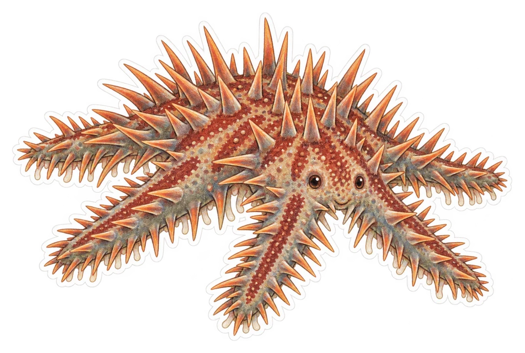 La couronne d'épines (Acanthaster planci)